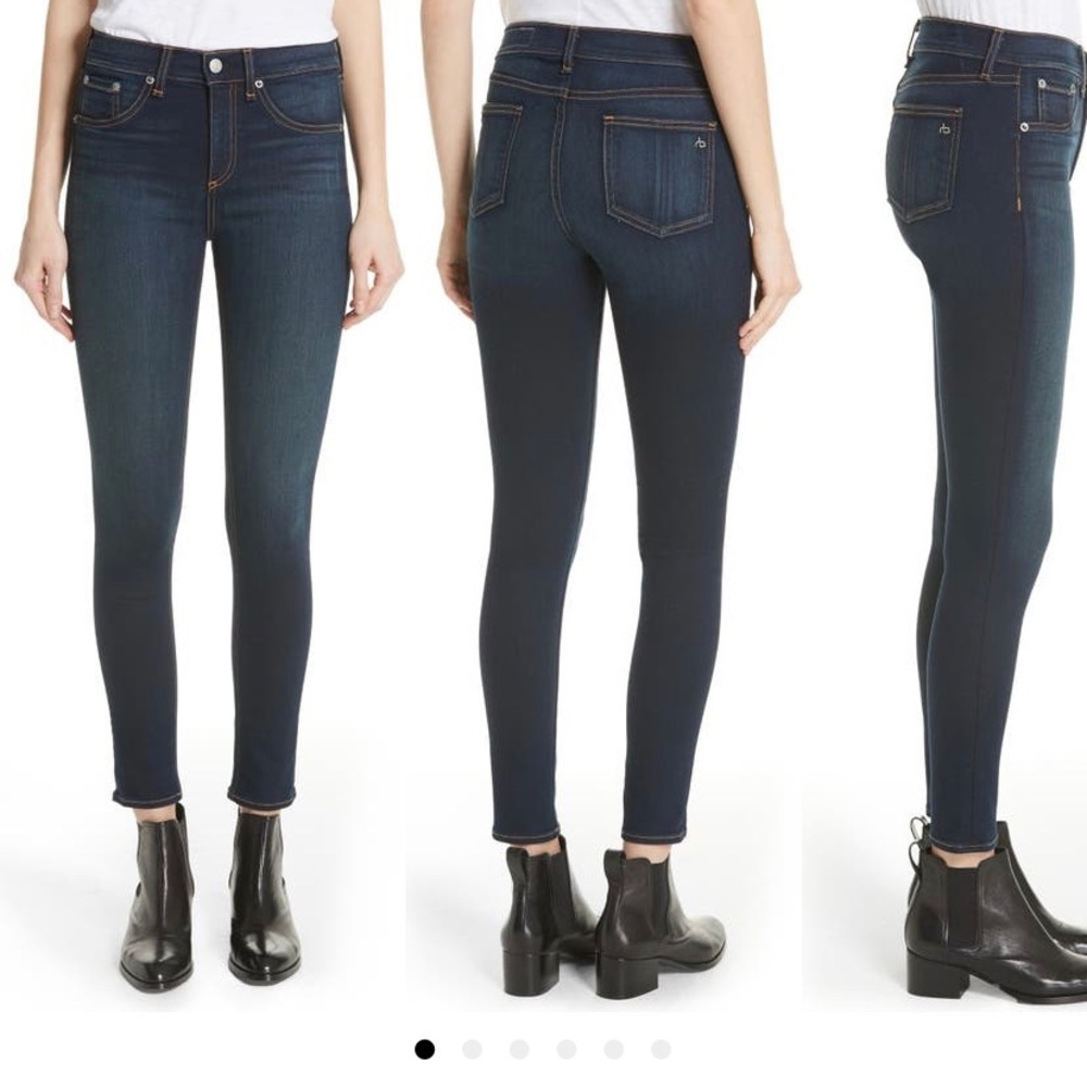 rag & bone high waist skinny ankle jean